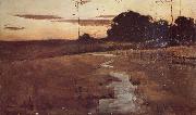 John Longstaff Twilight Landscape Spain oil painting artist